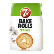 Inne przekąski suche - 7 Days - Bake Rolls czosnek - miniaturka - grafika 1