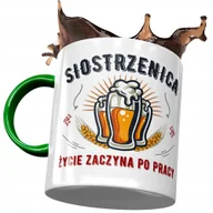Kubki - Kubek Zielony Dla Siostrzenicy na Urodziny Prezent z Nadrukiem ze Zdjęciem + Opakowanie na prezent (wzór 02) - miniaturka - grafika 1