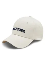 Czapki damskie - Tommy Hilfiger Czapka z daszkiem Hilfiger Prep Cap AW0AW16040 Écru - miniaturka - grafika 1