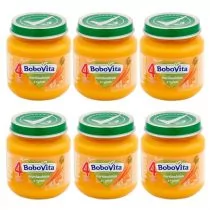 BoboVita Zupka Marchewkowa z ryżem po 4 miesiącu Zestaw 6 x 125 g - Dania dla dzieci - miniaturka - grafika 1