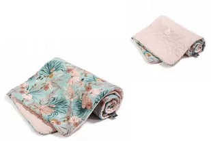 Narzutka Przedszkolaka Boho Palms Smoke Rose - Koce i narzuty dla dzieci - miniaturka - grafika 1