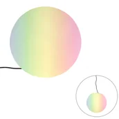 Lampy ogrodowe - QAZQA Inteligentna lampa zewnętrzna biała 45 cm IP65 z diodą LED - Nura - miniaturka - grafika 1