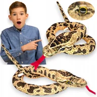 Maskotki i pluszaki - WĄŻ PLUSZOWY BOA dusiciel DŁUGI Przytulanka Maskotka Paluszak JAK ŻYWY - miniaturka - grafika 1