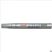 Markery do tablic - UNI Marker olejowy PX-20 błyszczący srebrny - miniaturka - grafika 1