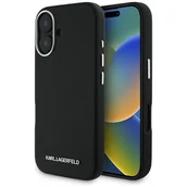 Etui i futerały do telefonów - Karl Lagerfeld Etui Saffiano Full Wrapped MagSafe do iPhone 16, czarne - miniaturka - grafika 1