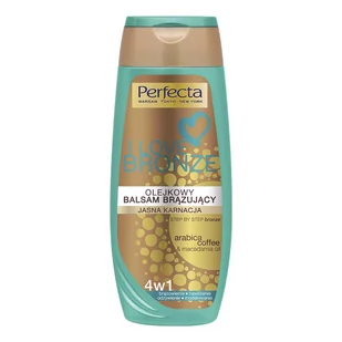 Perfecta Bronze Olejkowy balsam brązujący jasna karnacja 250ml - Peelingi i scruby do twarzy - miniaturka - grafika 1