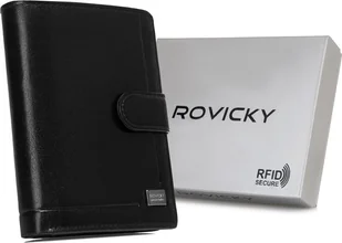 Rovicky Duży portfel męski ze skóry naturalnej - Peterson NoSize - Portfele - miniaturka - grafika 1