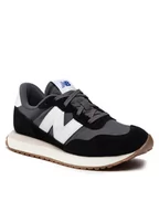 Sneakersy damskie - New Balance Sneakersy GS237PF Czarny - miniaturka - grafika 1