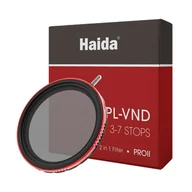 Filtry fotograficzne - Filtr szary regulowany z polaryzacją Haida PROII VND - CPL (3-7stop) 77mm - miniaturka - grafika 1