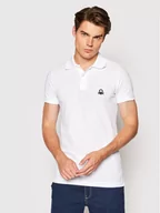 Koszulki męskie - United Colors Of Benetton Polo 3089J3178 Biały Slim Fit - miniaturka - grafika 1