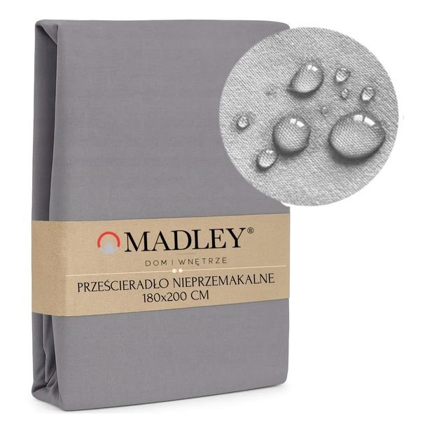 Prześcieradło Wodoodporne z Gumką 180x200 Nieprzemakalne Wodoszczelne