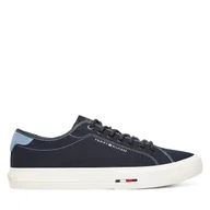 Trampki męskie - Tenisówki Tommy Hilfiger Hi Vulc Street Canvas FM0FM05515 Granatowy - miniaturka - grafika 1