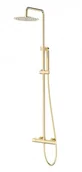 Zestawy prysznicowe - Corsan - Kolumna prysznicowa LUGO złota z baterią termostatyczną CMN01TGL- - miniaturka - grafika 1