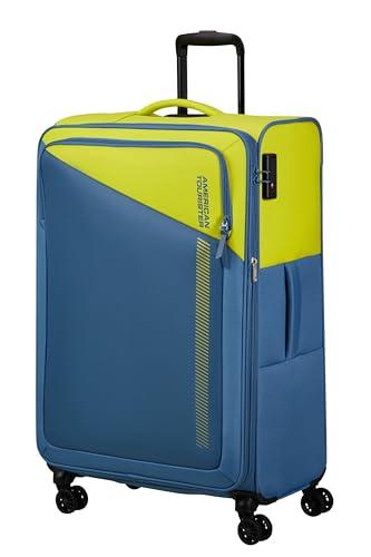 American Tourister Daring Dash - Spinner L, walizka z możliwością rozszerzenia, 77 cm, 107/117 l, zielony/niebieski (limonkowy/Coronet), Zielony/niebieski (limonkowy/Coronet), Spinner L (77 cm -
