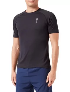 Champion Athletic C-Tech-S-s Crewneck T-Shirt Męski, Nero/Grigio Grafite, XXL - Koszulki męskie - miniaturka - grafika 1
