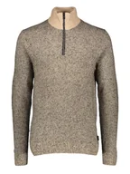 Swetry męskie - Jack & Jones Sweter w kolorze beżowo-czarnym - miniaturka - grafika 1