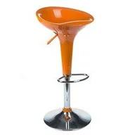 Taborety i hokery - Hoker barowy BX-1002 Pomarańczowy - miniaturka - grafika 1