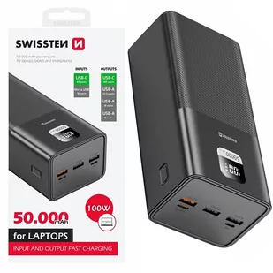 SWISSTEN POWERBANK 100W PD 50000 mAh POWER LINE - Powerbanki - miniaturka - grafika 3