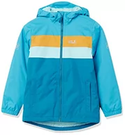 Kurtki i płaszcze dla chłopców - Jack Wolfskin Unisex dziecięca kurtka z czterema jeziorami dla dzieci puchowy płaszcz, Port morski, 140 cm - miniaturka - grafika 1