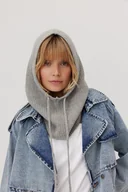 Apaszki i szaliki damskie - Balaklawa z kaszmirem Bedford szara - miniaturka - grafika 1