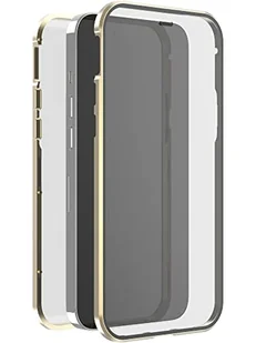 White Diamonds - Etui 360 stopni szkło Case pasuje do Apple iPhone 13 Pro Max I etui na telefon komórkowy, przezroczyste, zamknięcie magnetyczne (przezroczyste ze złotą ramką) - Etui i futerały do telefonów - miniaturka - grafika 1