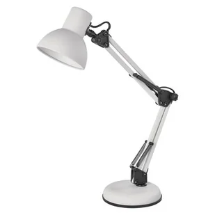Lampa Biurkowa E27 Lucas 48 cm Biały - Lampy stojące - miniaturka - grafika 1