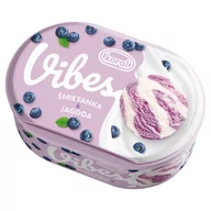 Lody i desery lodowe - Koral Vibes Lody o smaku śmietankowo-jagodowym 1 l - miniaturka - grafika 1