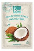 Maseczki do twarzy - Marion Food for Skin Maseczka kremowa do twarzy - nawilżający Kokos 6ml 117231 - miniaturka - grafika 1