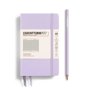 Notatnik Leuchtturm1917 Pocket A6, twarda oprawa, kratka, Lilac - Notesy i bloczki - miniaturka - grafika 1