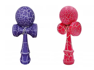 KENDAMA DREWNIANA JAPOŃSKA GRA ZRĘCZNOŚCIOWA CZARNO ZIELONA - Kendama - miniaturka - grafika 1