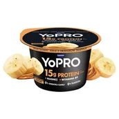 Kefiry, jogurty, maślanki - Danone YoPro Jogurt smak banan-krem z orzeszków ziemnych 160 g - miniaturka - grafika 1