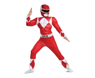 Strój Red Ranger Classic Muscle Power Rangers M - Godan - Stroje karnawałowe - miniaturka - grafika 3