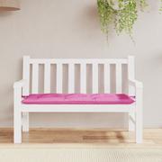 Poduszki ogrodowe - Poduszka na ławkę ogrodową, różowa, 120x50x7 cm, tkanina Lumarko! - miniaturka - grafika 1