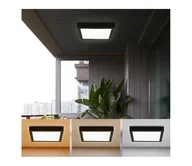 Lampy sufitowe - Brilagi - LED Oświetlenie łazienkowe FRAME LED/24W/230V 3000/4000/6000K IP44 czarny - miniaturka - grafika 1