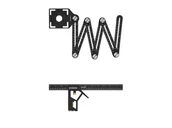 Inne urządzenia pomiarowe - PARKSIDE Kątownik uniwersalny lub linijka kątowa - miniaturka - grafika 1