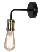 Lampy ścienne - Candellux Kinkiet Goldie 1 x 60 W E27 czarny-patyna 21-56160-Z - miniaturka - grafika 1