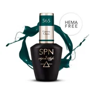 Lakiery hybrydowe - Lakier Hybrydowy do Paznokci Butelkowa Zieleń 565 Green Glass 8ml Spn Nails - miniaturka - grafika 1