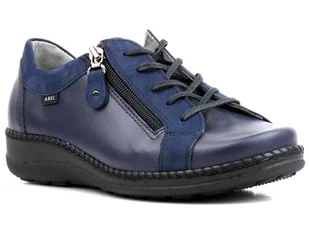 Wygodne półbuty damskie w tęgości H - AXEL 1814, granatowe - Półbuty damskie - miniaturka - grafika 1