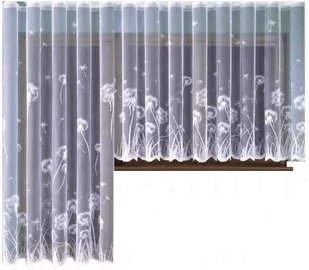 Firana Dmuchawce białe rozm.150x240cm firana z kpl. balk.(balkon) - Firany - miniaturka - grafika 1