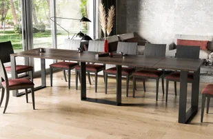 Stół rozkładany BORYS 130210x80 dąb monastery ENDO - Stoły - miniaturka - grafika 1