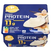 Kefiry, jogurty, maślanki - Carrefour Sensation Jogurt waniliowy 480 g (4 x 120 g) - miniaturka - grafika 1