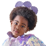 Zabawy w naśladowanie dorosłych - Ginger Ray Girls Purple Holographic Cekinowa Syrena Shell Headband na urodziny & Costume Party One Size - miniaturka - grafika 1