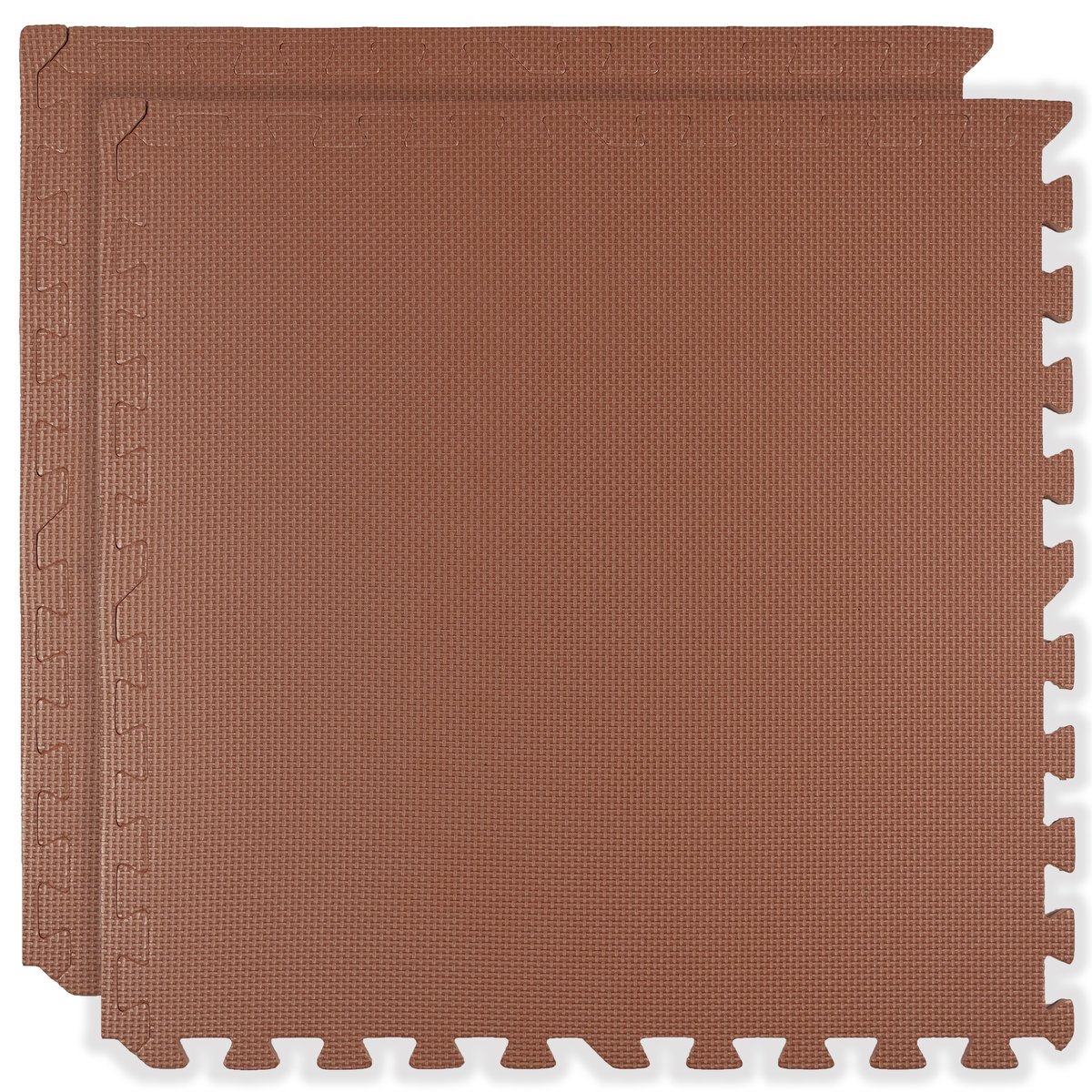 Mata piankowa podłogowa Humbi 120x60 Duże puzzle piankowe wodoodporne bezpieczne 2 szt. Ceglasty