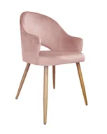 Krzesła - atosmeble.pl Krzesło Velvet MG 58 noga dąb - miniaturka - grafika 1