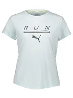 Koszulki sportowe damskie - Puma Koszulka funkcyjna "Run" w kolorze błękitnym - miniaturka - grafika 1