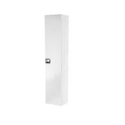 Szafki łazienkowe - Koło Szafka wisząca boczna, wysoka z drzwiami, TWINS 180 cm, biały połysk 88460 - miniaturka - grafika 1