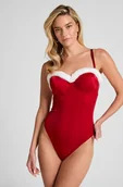 Biustonosze - Hunkemöller Body Jovie Czerwony - miniaturka - grafika 1