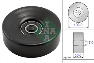 Rolka napinacza, pasek klinowy wielorowkowy INA 531 0831 10 - Rolki i napinacze - miniaturka - grafika 1