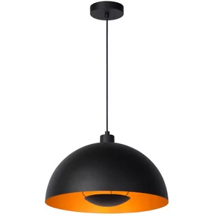 Lucide LAMPA wisząca SIEMON 45496/01/30 metalowa OPRAWA zwis kopuła czarny - Lampy sufitowe - miniaturka - grafika 1