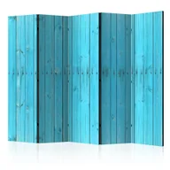 Parawany - Parawan 5-częściowy - Niebieskie deski II [Room Dividers] (rozmiar 225x172) - miniaturka - grafika 1